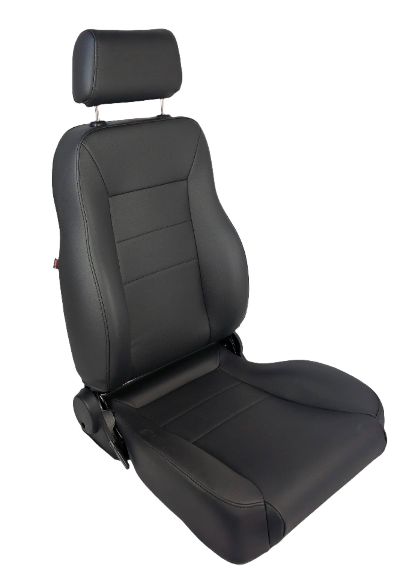 Adjustable Replacement Front Jeep Seat with Headrest - Passenger Front Angle