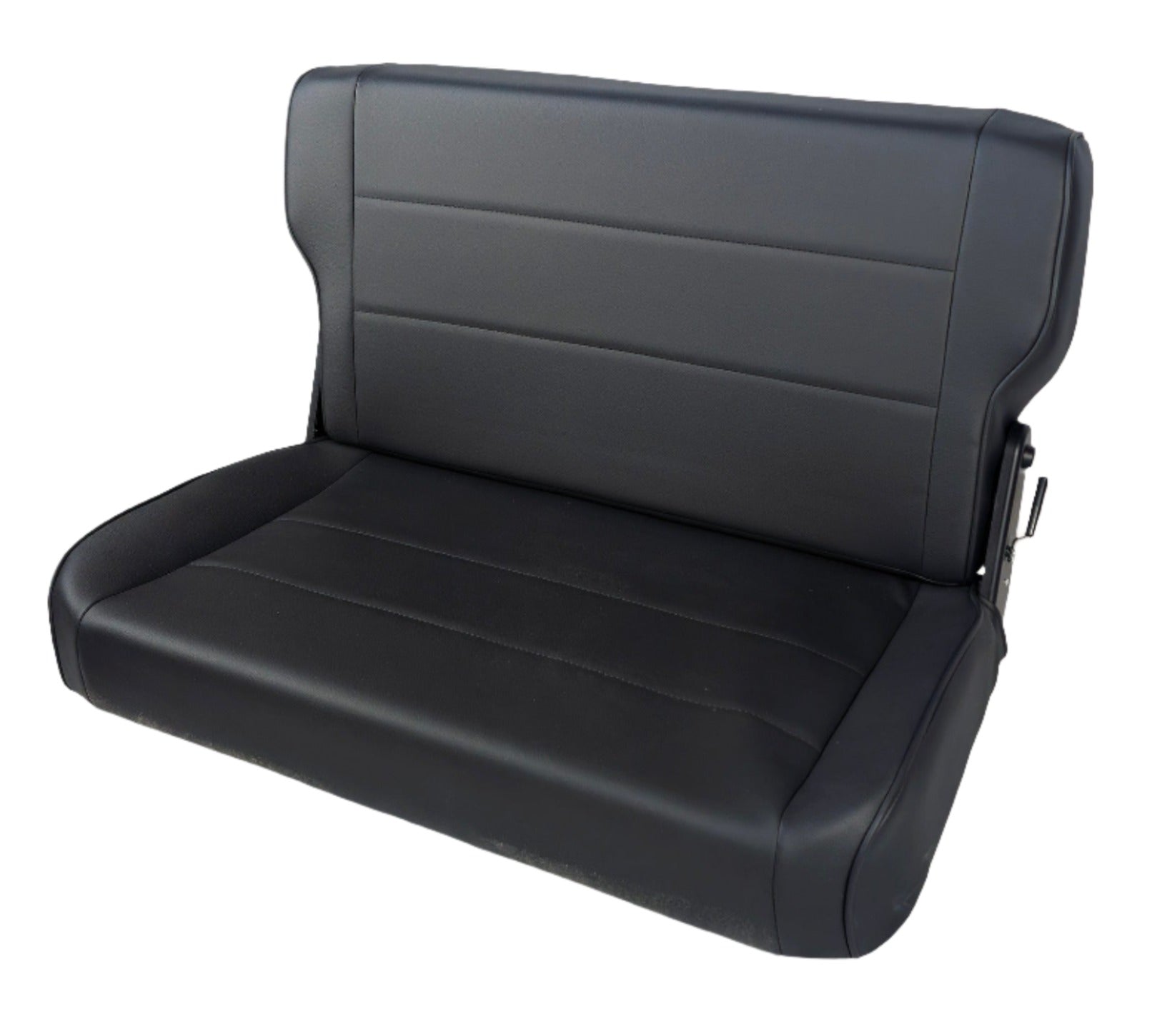 CJ / YJ Fold and Tumble Replacement Jeep Rear Seat - Angle