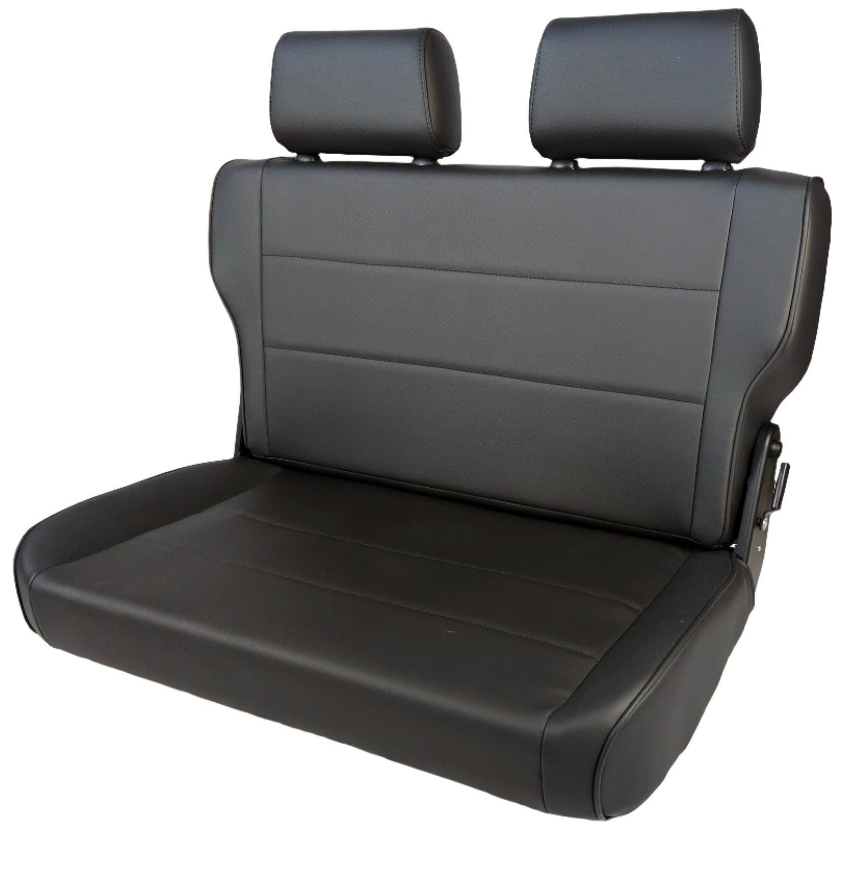 CJ / YJ Fold and Tumble Replacement Jeep Rear Seat Headrest - Front Angle