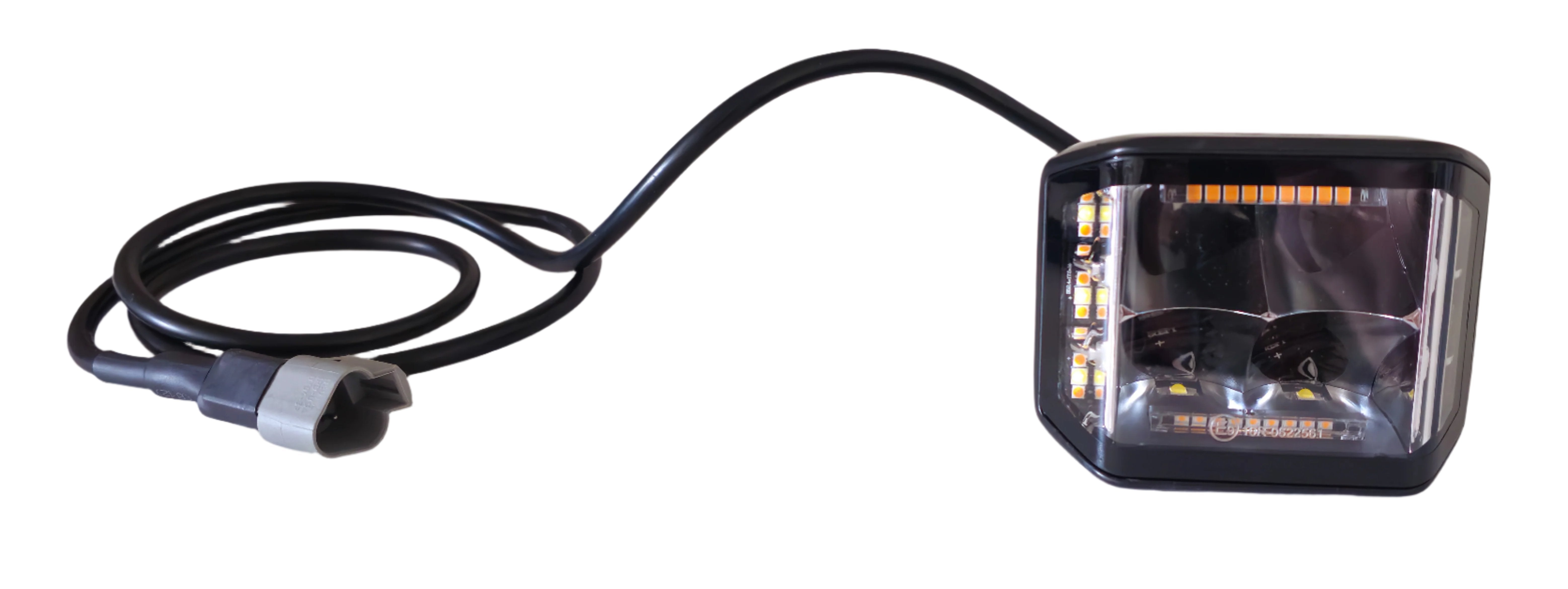 Deluxe Off Road LED Cube Light 3x4 with Amber - Front