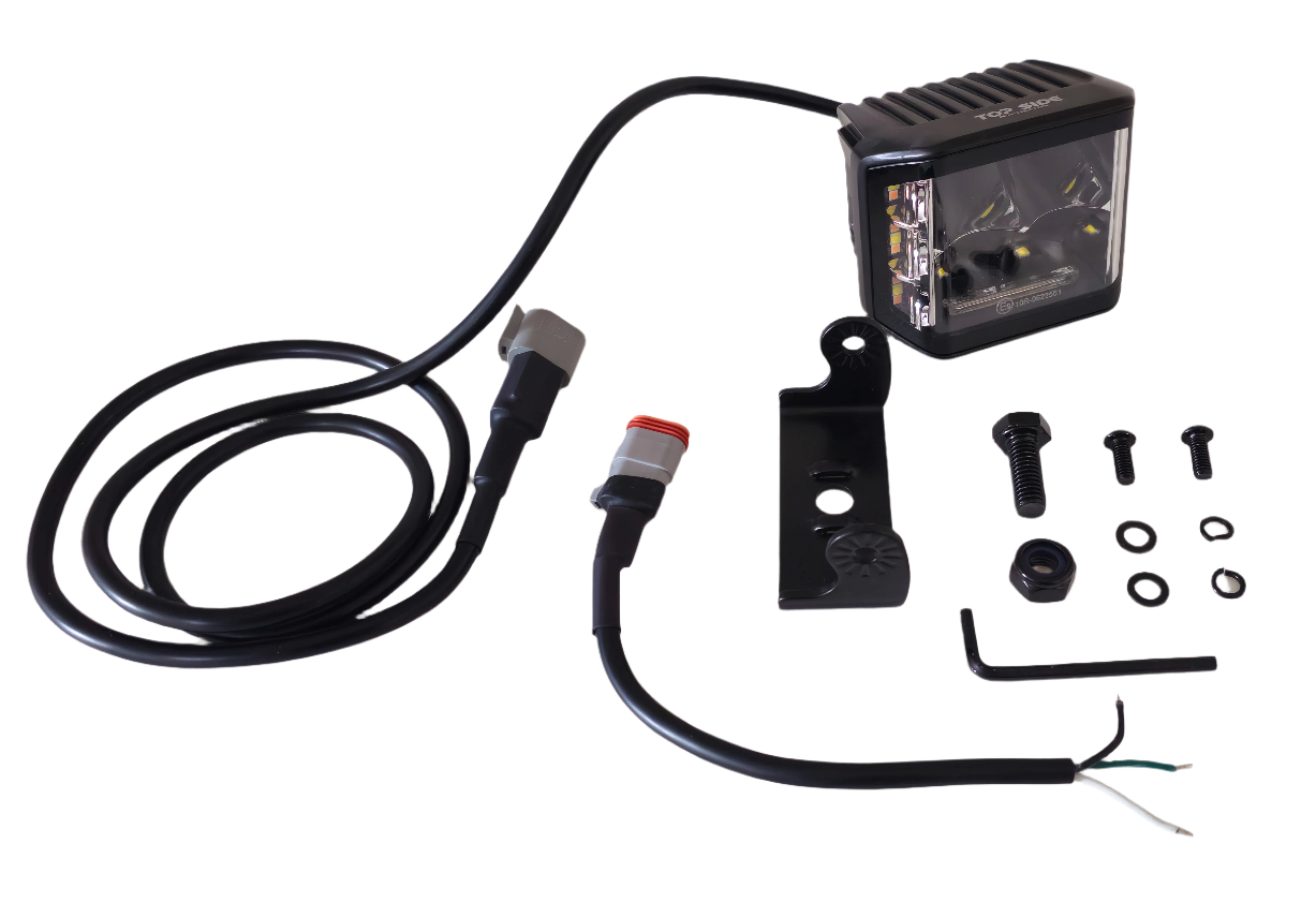 Deluxe Off Road LED Cube Light 3x4 with Amber - Kit