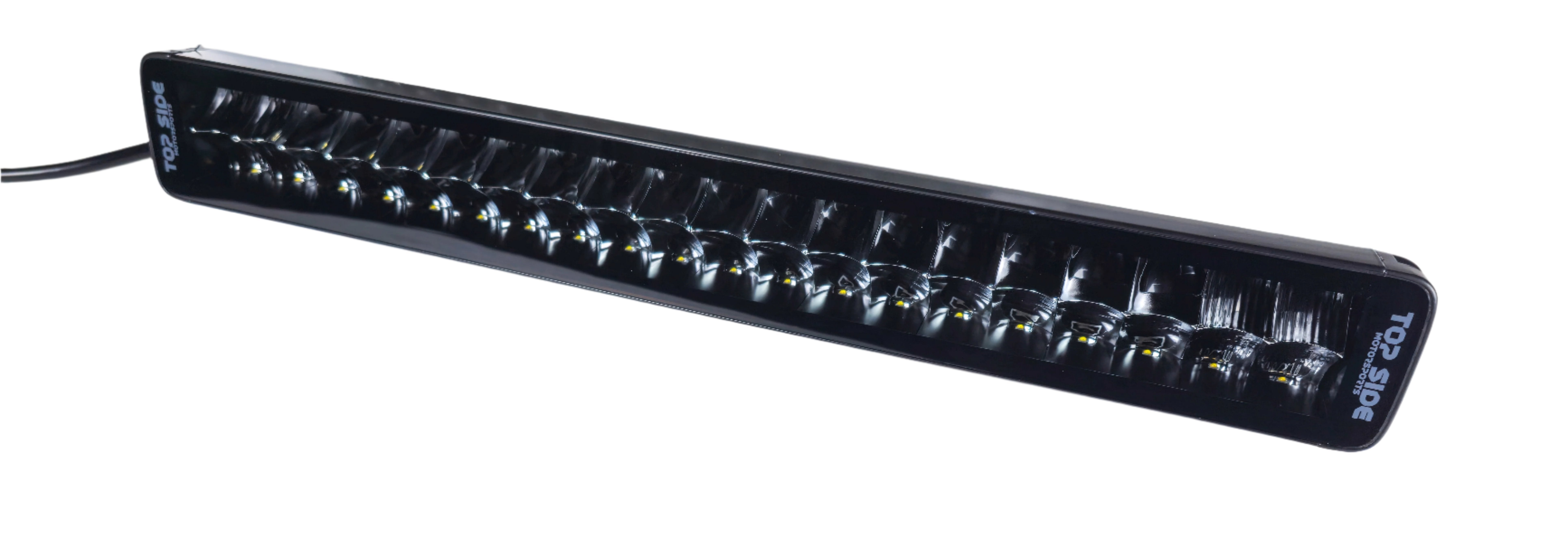 Premium Off Road LED Light Bar Double Row with E-Boost - 22 inch Front Angle