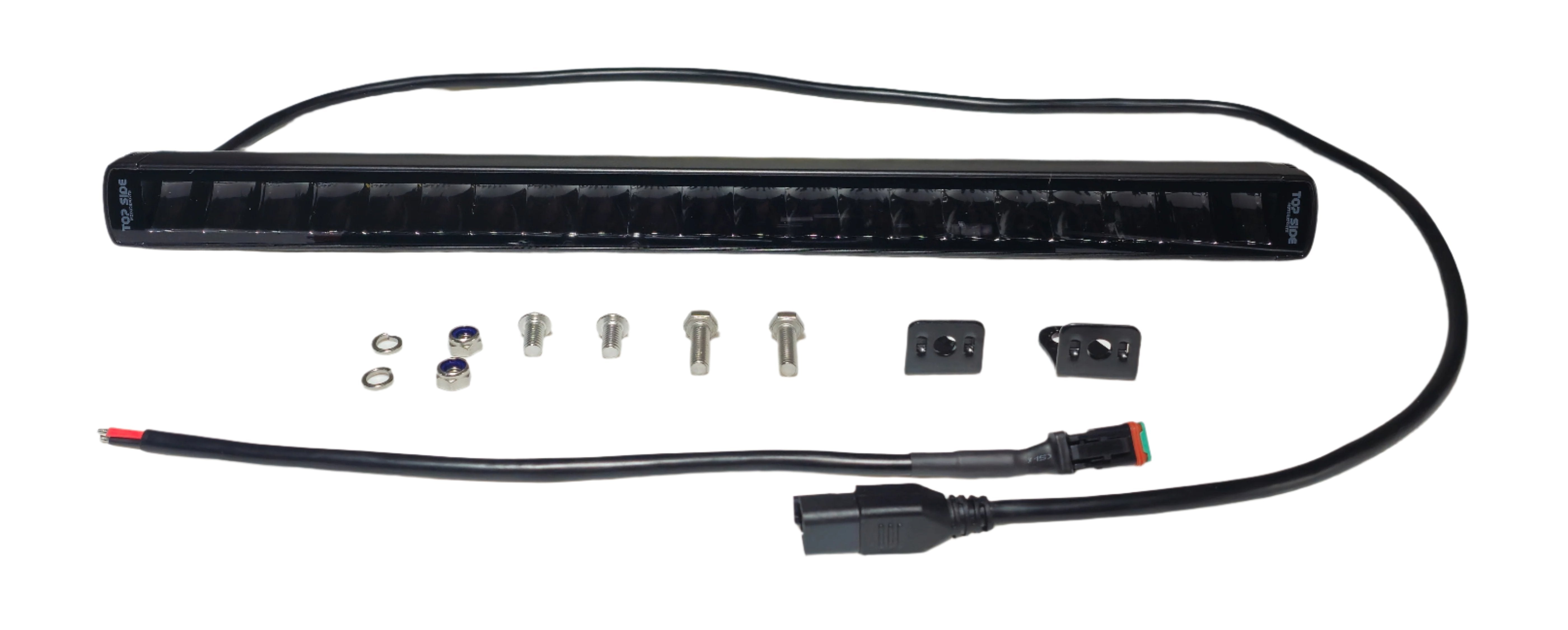 Premium Off Road LED Light Bar Single Row with E-Boost - 20.5 inch Kit
