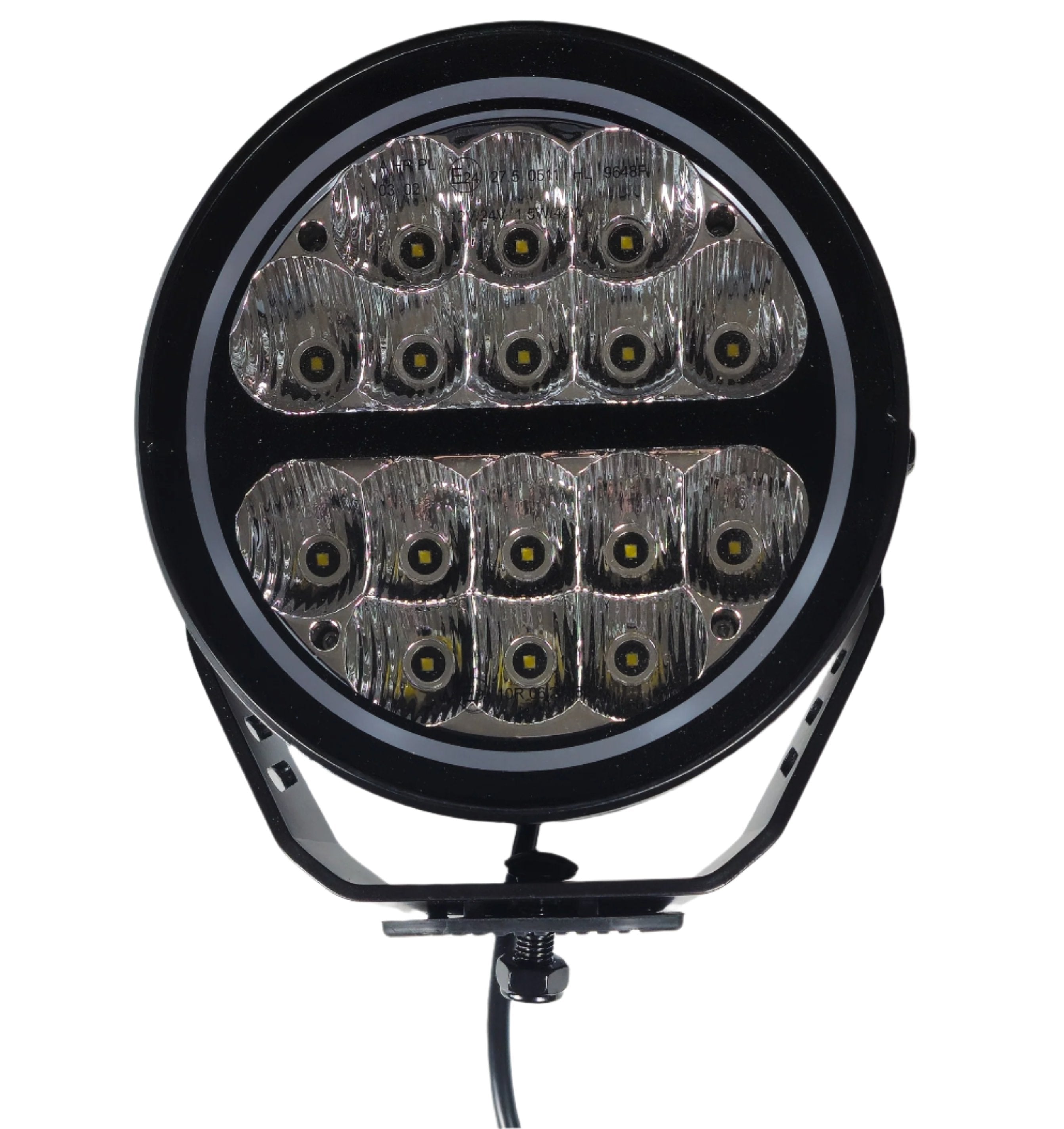 Round Off Road LED Light - 7 inch Front Straight